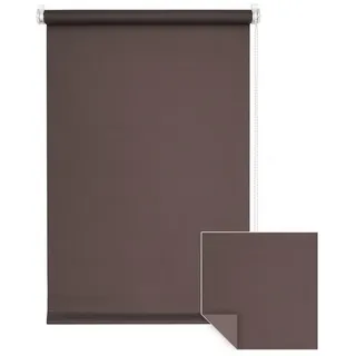 Verdunklungsrollo Klemmfix Verdunkelungsrollo 95x230 cm braun [Stoffbreite: 92cm], Victoria M., blickdicht, ohne Bohren, freihängend, Klemmfix, mit Kindersicherung, für Fenster und Türen, Sonnenschutz Sichtschutz braun 95 cm x 230 cm