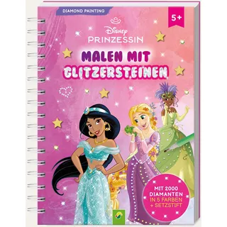 Schwager & Steinlein Verlag GmbH Disney Prinzessin Diamond Painting I Malen mit Glitzersteinen: Set mit 2.000 Diamanten I Ab 5 Jahren