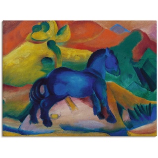 Leinwandbild »Blaues Pferdchen Kinderbild. 1912.«, Tiere, (1 St.), 37980569-0 bunt B/H: 40 cm x 30 cm