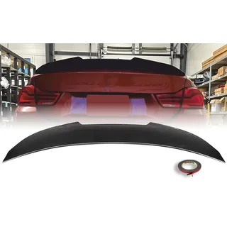 MpTuned Heckspoiler passend für 4er F36 Gran Coupe 2014–2020, Spoiler Lippe Kofferraum PSM Stil, ABS Kunststoff Carbon Optik, Sport Design, Einfache Installation