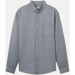 Tom Tailor Oxford Langarmhemd Navy Chambray L