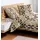 J D Mako-Satin grafisch beige 155 x 200 cm 80 x 80 cm