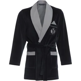 Revise Kurzer Morgenmantel für Herren RE-111 Velour Bademantel – Elegant - S