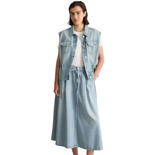 Marc O'Polo Jeansweste mit Taillen-Tunnelzug blau L