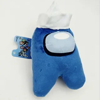 Toikido AMONG US 8" Plush Buddie BLUE SAILOR HAT CREWMATE Videospiel Plüschfigur