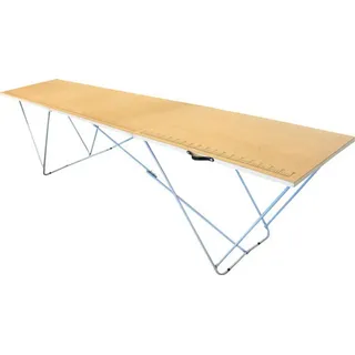 Tapeziertisch mit Maßskala 298 x 75 x 60 cm - Braun