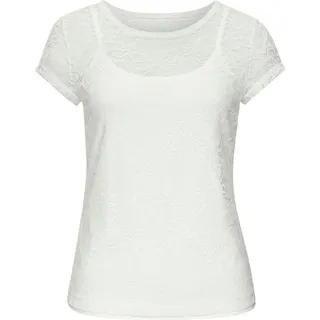 LASCANA Spitzenshirt Weiß 32/34