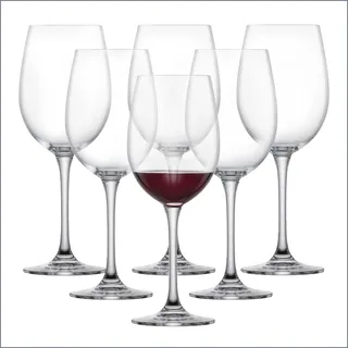 Schott Zwiesel Classico (6er-Set), klassische Kristallgläser für Rotwein oder Wasser, spülmaschinenfeste Tritan-Weingläser, Made in Germany (Art.-Nr. 123652)