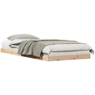 vidaXL Bodenbett 100 x 220 cm Weiß