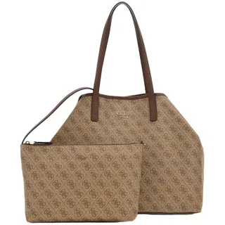 GUESS Vikky Ii Large 2 in 1 Tote latte logo /brown