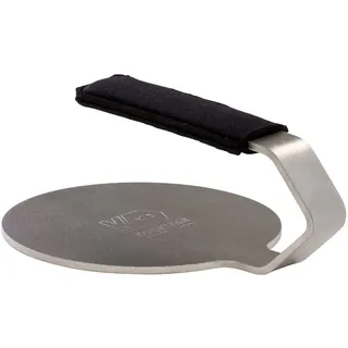 Kockums Jernverk Smash Burger Presse Neoprengriff - Smashburger Presse 660 g Ø 14 cm - Schwedischer Edelstahl - Keine scharfen Kanten - PFAS-frei - Made in Sweden