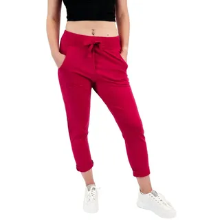 Wendy Trendy Jogger Pants Damen Jogger Hose Baggy in vielen verschiedenen Farben rot XXL