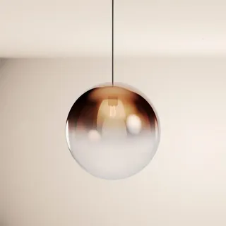 s.luce Orb 1-flg. Ø 40 cm rund schwarz kupfer