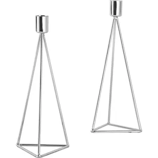 Echtwerk Kerzenhalter Set Modern Big Silber