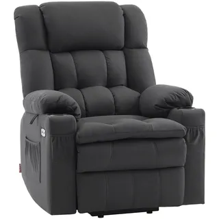 MCombo Relaxsessel M Mcombo Mikrofaser 7546 75 x 112 x 87 cm Dunkelgrau elektrisch