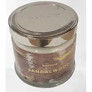 PartyLite 3-Docht- Duftwachsglas "Sandelholz" / "Sandalwood"