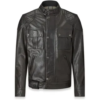Belstaff Brooklands Motorrad Lederjacke, schwarz, Größe 2XL für Männer