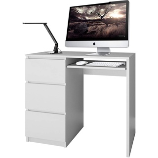 Topeshop Lima LEWE BIEL MAT Computer Desk White