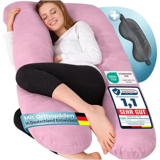 eloneo Schwangerschaftskissen 97 cm Rosa