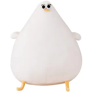 OUKEYI Lustiges Plüschkissen Möwe Simulation fettes Huhn weich gepolstert Kawaii Matte