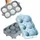 Silikon 6er Eiswürfelform Silikon Eiskugelform Silikonform Eiswürfel rund Ice Ball Maker Olivgrün Olivgrün Mineral Rot