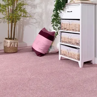 Steffensmeier Teppichboden Ibiza | Auslegware | Kinderzimmer ,Wohnzimmer,Schlafzimmer und Jugendzimmer | Rosa, Größe: 400x500 cm - Rosa