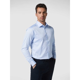 Slim Fit Business-Hemd aus Twill, Bleu, 38