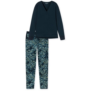 Schiesser Nachthemd Modern Nightwear Nacht-hemd schlafmode sleepwear blau 44
