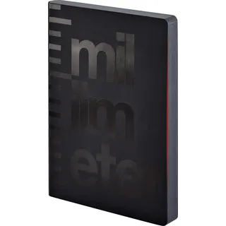 nuuna Graphic Millimeter Notizbuch L 256 Seiten mit Millimeterraster 120 g/m2