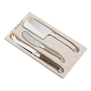 Lou Laguiole Käsemesser TRADITION, Handreinigung empfohlen, in den Farben perle, pfeffer, taupe beige