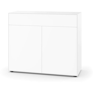 Nex Pur Box Doppeltür + Schubkasten, 100 x 120 cm, weiß