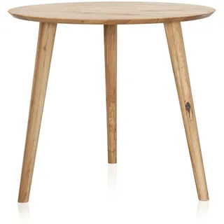 runder Tisch Esstisch Massivholztisch Ø 90 cm Wildeiche massiv ASCON Massivholz