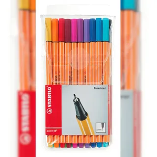 Stabilo point 88 Fineliner - - 20er Pack - mit 20