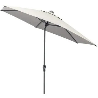 KETTLER Sonnenschirm EASY ALLROUND Kurbelschirm Ø 270 cm anthrazit/ hellgrau meliert