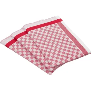 Ross 3er Pack Zwirn Halbleinen Geschirrtücher Karo 50x70 cm