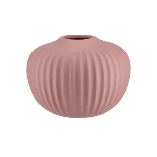 Vase   ¦ rosa/pink ¦ Steinzeug ¦ Maße (cm): H: 11  Ø: 15