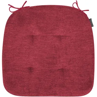 Magma Stuhlkissen Alfa 41x41x3,5 cm | weinrot - rot