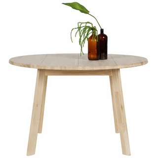 Runder Tisch aus Eiche Massivholz 120 cm