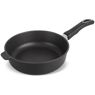 Original Gundel GUSS-BRATPFANNE INDUKTION hoch, Ø 24 cm, Höhe 7,5 cm, BIOTAN-Oberfläche, PFOA-frei, Akku-Therm Boden - fester Stiel