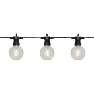 StarTrading LED-Lichterkette Filament 4,5 m Schwarz Warmweiß