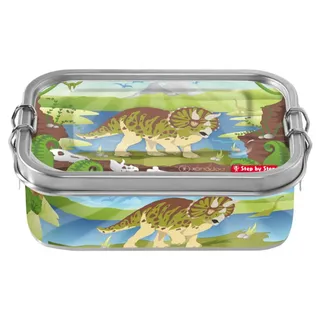 Step by Step Edelstahl Lunchbox Dino Tres