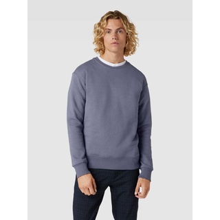 Sweatshirt mit Rundhalsausschnitt Modell 'ESTAR', Lila, XXL