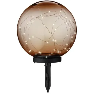 MARELIDA Solarleuchte Kunststoff 30cm 1er Set orange