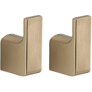 Gedy Pirenei Set mit 2 Kleiderbügeln, Messing, mattes Gold