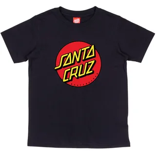 T-Shirt SANTA CRUZ "YOUTH CLASSIC DOT T-SHIRT", Jungen, Gr. 146/152 (12), schwarz, Obermaterial: 100% Baumwolle, Shirts T-Shirt