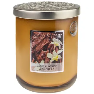 Heart and Home Duftkerze Sandalwood & Vanilla 340 g braun