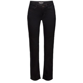 Esprit Straight-Jeans Jeans mit geradem Bein und mittlerer Bundhöhe schwarz 26/32