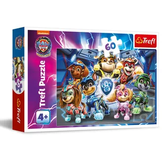 Trefl - PAW Patrol: The Mighty Movie, Die Abenteuer der Helden der Stadt - Puzzle 60 Elemente - Buntes Puzzle mit Helden der Fernsehserie, Kreative Unterhaltung, Spiel für Kinder ab 4 Jahren