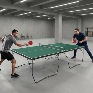 sportnow Tischtennisplatte Klappbar Grün