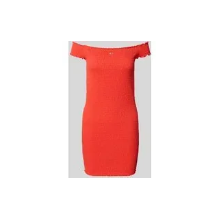 Bodycon-Minikleid mit Carmen-Ausschnitt, Koralle, $listsize[$i].replace('"','"')